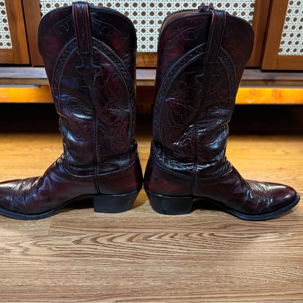 Smoked Cherry Lucchese Cowboy Boots